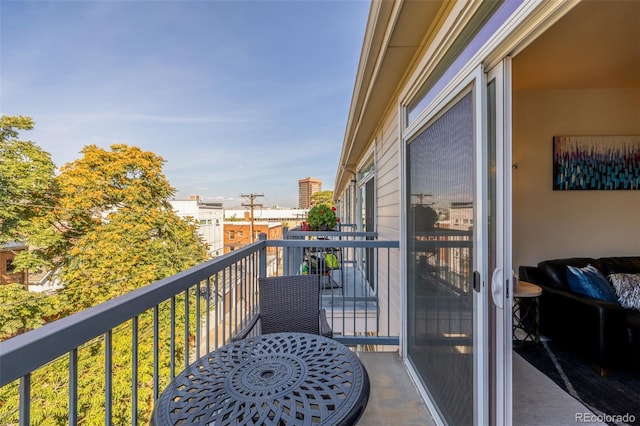 view of balcony