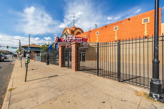 exterior space featuring fence