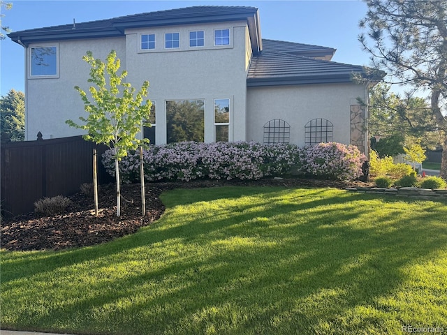 9445 Aspen Hill Cir, Lone Tree, CO 80124 - rear view of property with stucco siding