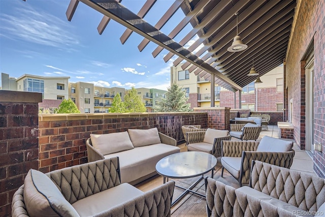 view of patio / terrace featuring outdoor lounge area