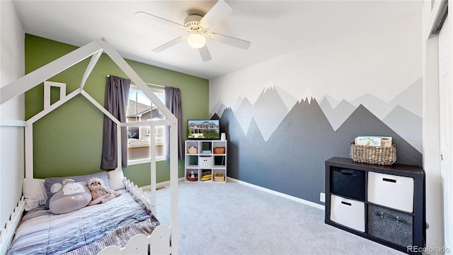 9758 Laredo St Unit 22D, Commerce City, CO 80022 - carpeted bedroom featuring baseboards and ceiling fan