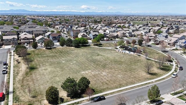 9758 Laredo St Unit 22D, Commerce City, CO 80022 - bird's eye view with a mountain view and a residential view
