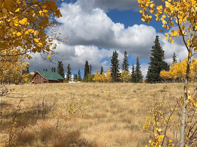 view of landscape featuring a rural view