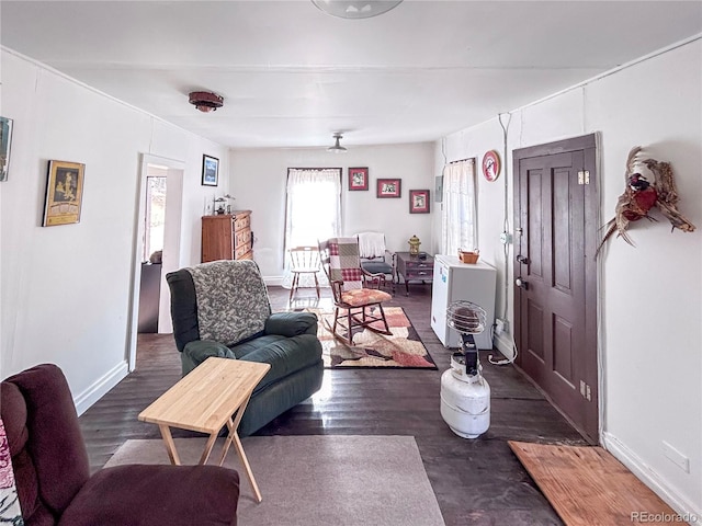 316 S Main, Bonanza, CO 81155 - living room with wood finished floors and baseboards