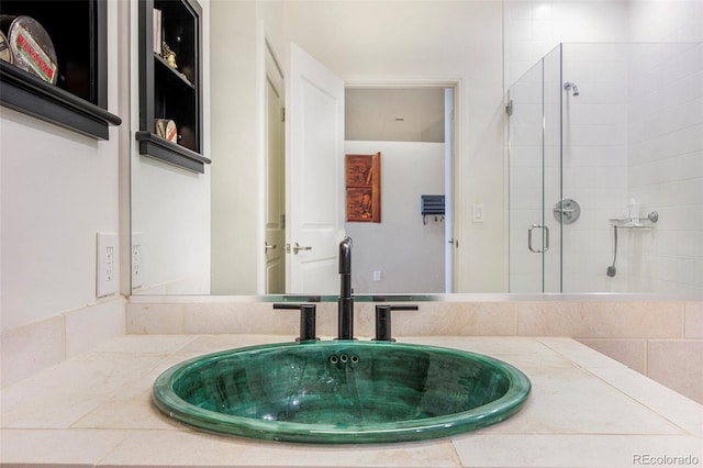 2958 Syracuse St Unit 403, Denver, CO 80238 - full bathroom with vanity and a stall shower