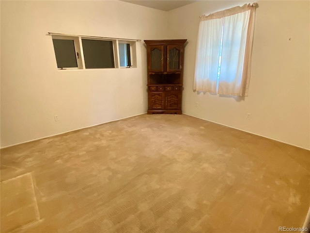 spare room featuring carpet floors