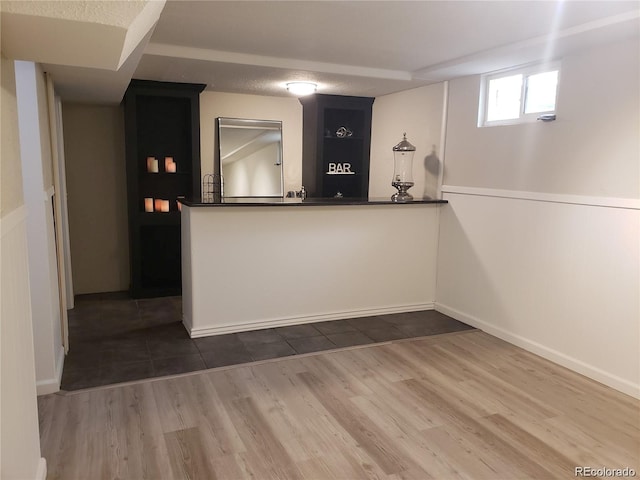 kitchen featuring hardwood / wood-style flooring