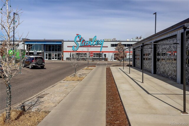 view of road with sidewalks