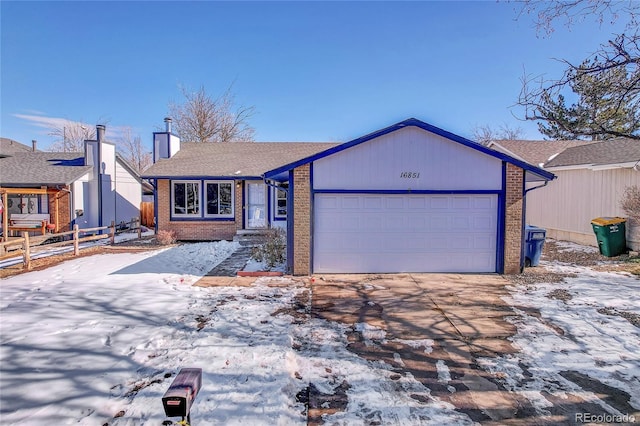 ranch-style house with a garage