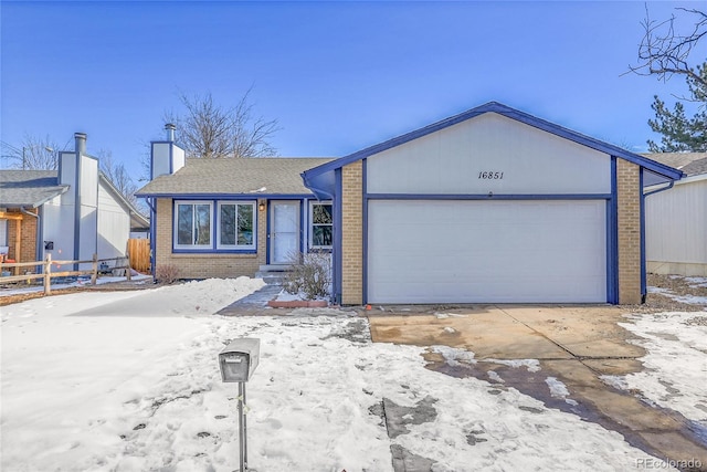 view of front of home featuring a garage