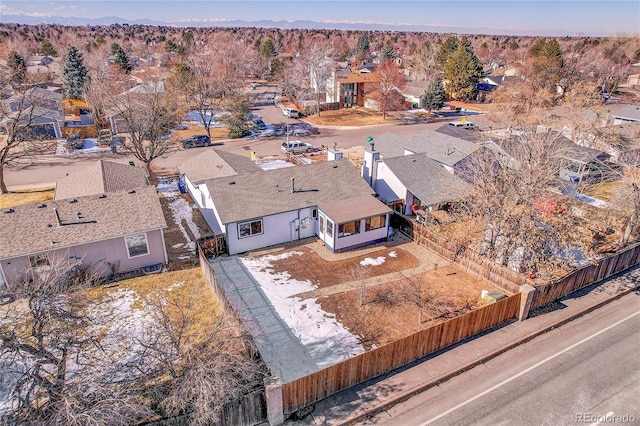 birds eye view of property