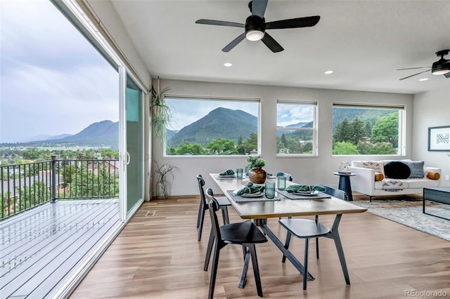 265 Upper Glenway, Palmer Lake, CO 80133 - sunroom featuring a mountain view