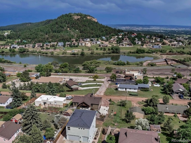 265 Upper Glenway, Palmer Lake, CO 80133 - aerial perspective of suburban area featuring a large body of water