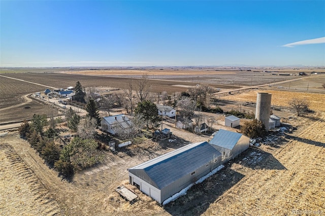 drone / aerial view featuring a rural view