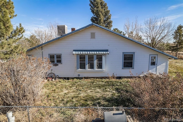 view of home's exterior featuring cooling unit