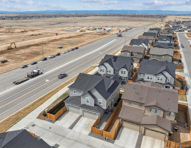 608 N Bersshine Ct, Aurora, CO 80137 - aerial view of residential area with mountains