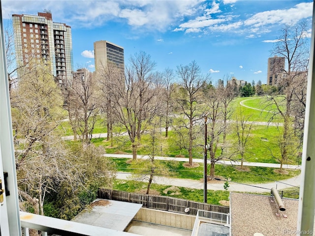 view of community
