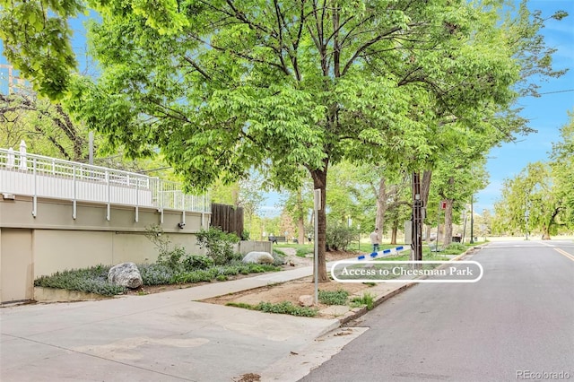 view of property's community