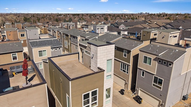 bird's eye view featuring a residential view