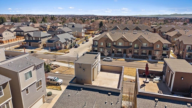 bird's eye view featuring a residential view