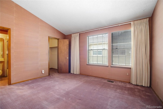 210 W Jamison Cir Unit 41, Littleton, CO 80120 - unfurnished bedroom with carpet flooring, vaulted ceiling, and a spacious closet