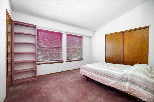 210 W Jamison Cir Unit 41, Littleton, CO 80120 - carpeted bedroom with lofted ceiling, a closet, and multiple windows