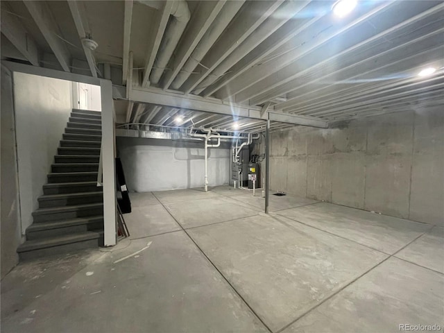 view of basement