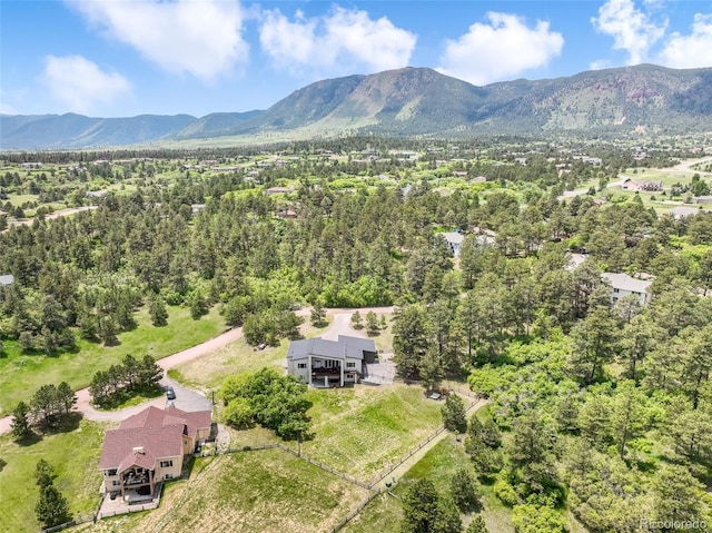 3630 Mesa Verde Rd, Monument, CO 80132 - drone / aerial view of a mountain backdrop