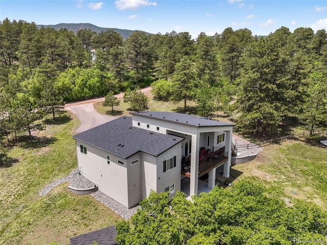 3630 Mesa Verde Rd, Monument, CO 80132 - aerial view of property and surrounding area with a forest