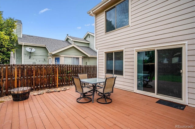 5513 S Yank Ct, Littleton, CO 80127 - wooden deck with outdoor dining space