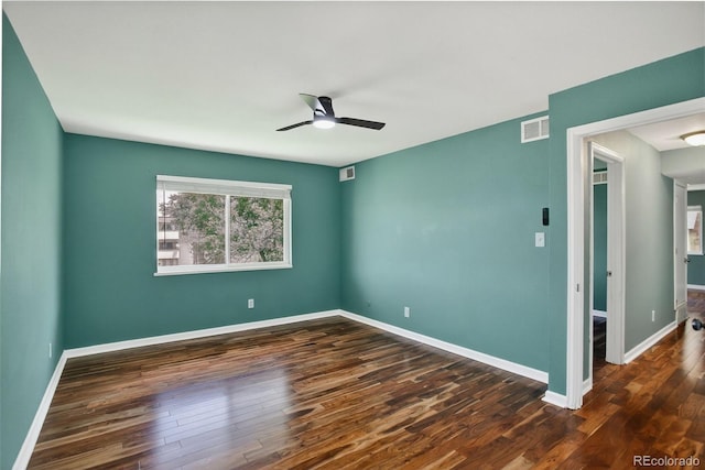 10211 Ura Ln Unit 208, Thornton, CO 80260 - spare room featuring ceiling fan and wood finished floors