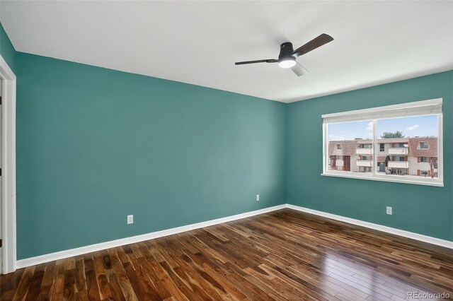 10211 Ura Ln Unit 208, Thornton, CO 80260 - spare room with a ceiling fan and wood finished floors