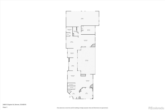2400 S Clayton St, Denver, CO 80210 - room layout