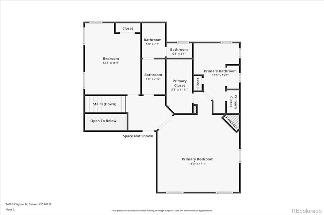 2400 S Clayton St, Denver, CO 80210 - room layout