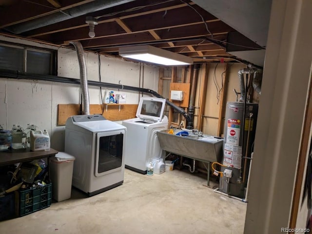 290 W 1st Ave, Broomfield, CO 80020 - unfinished basement featuring washer and dryer and gas water heater