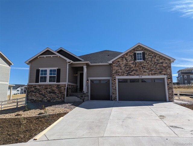 view of front of house featuring a garage