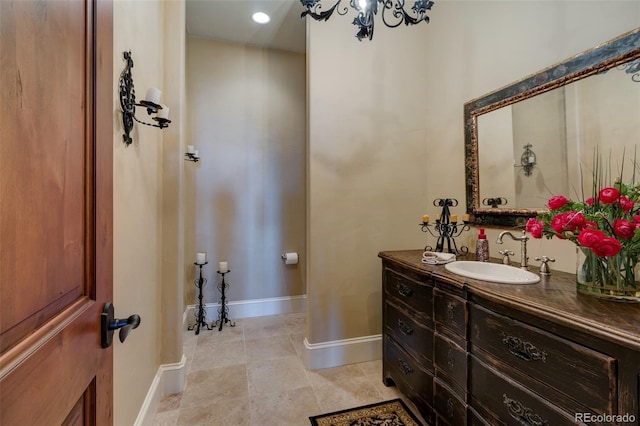 bathroom with vanity