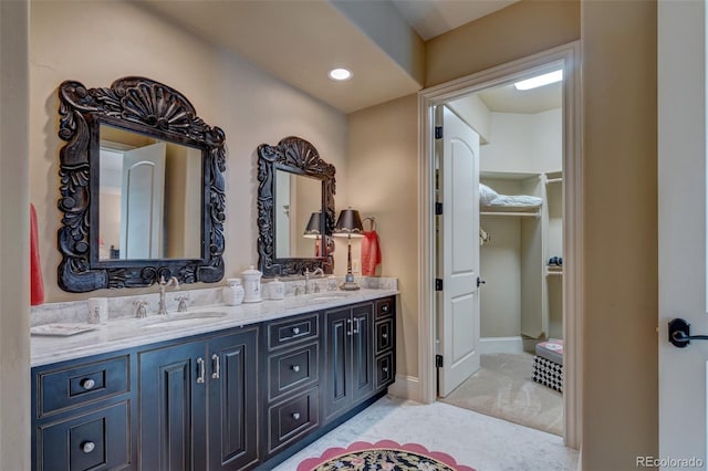 bathroom featuring vanity