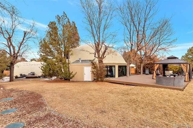 6681 S Abilene Way, Centennial, CO 80111 - view of yard with a gazebo and a deck