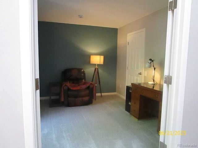 11710 Elk Head Range Rd, Littleton, CO 80127 - living area with carpet floors and baseboards