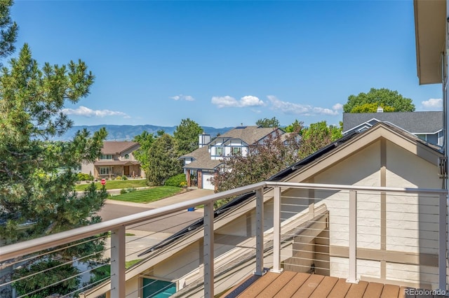 1324 Shadow Mountain Dr, Highlands Ranch, CO 80126 - balcony with a mountain view and a residential view