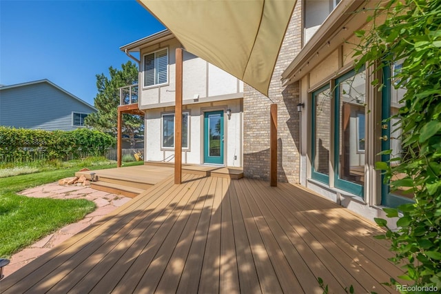 1324 Shadow Mountain Dr, Highlands Ranch, CO 80126 - view of wooden terrace