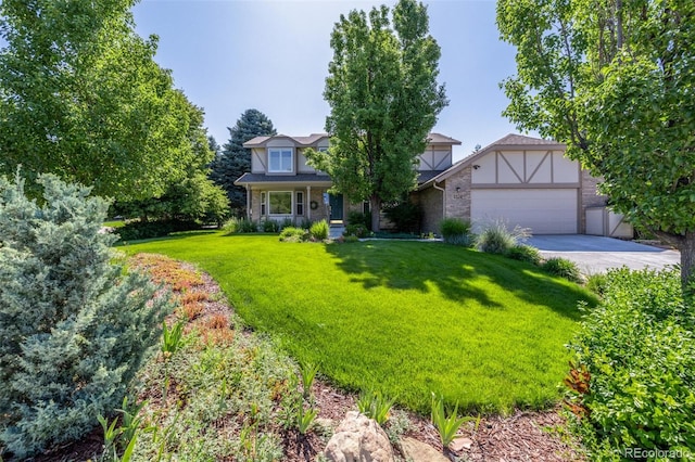 1324 Shadow Mountain Dr, Highlands Ranch, CO 80126 - view of front facade featuring a front yard, a garage, and driveway