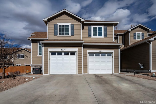 5336 Blair Vw, Colorado Springs, CO 80916 - view of front of home featuring fence, driveway, and an attached garage