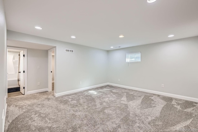 8985 W Quarto Pl, Littleton, CO 80128 - basement with carpet flooring and recessed lighting