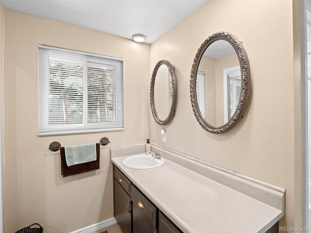 bathroom featuring vanity