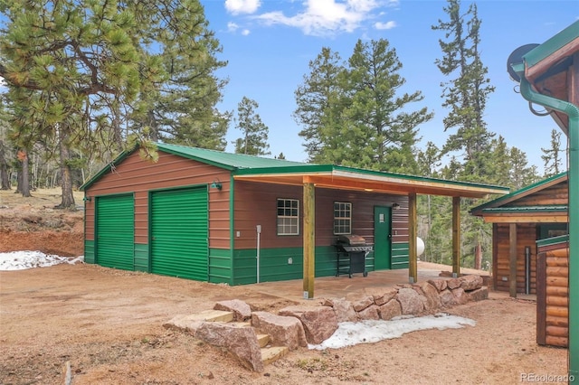 34 Nebraska Cir, Florissant, CO 80816 - view of garage