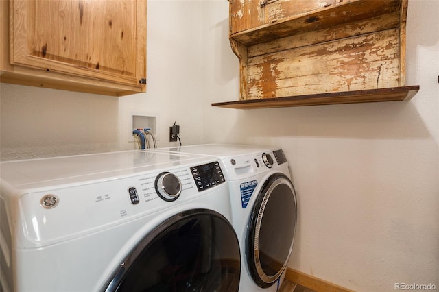 34 Nebraska Cir, Florissant, CO 80816 - laundry room with washer and dryer and cabinet space