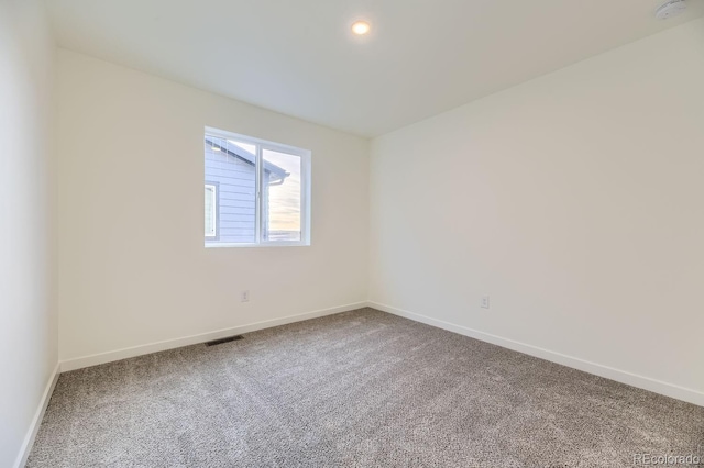 view of carpeted empty room