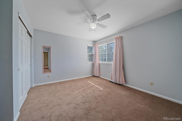 10421 Kennemere Ln, Parker, CO 80134 - unfurnished bedroom featuring carpet flooring, a closet, and a ceiling fan